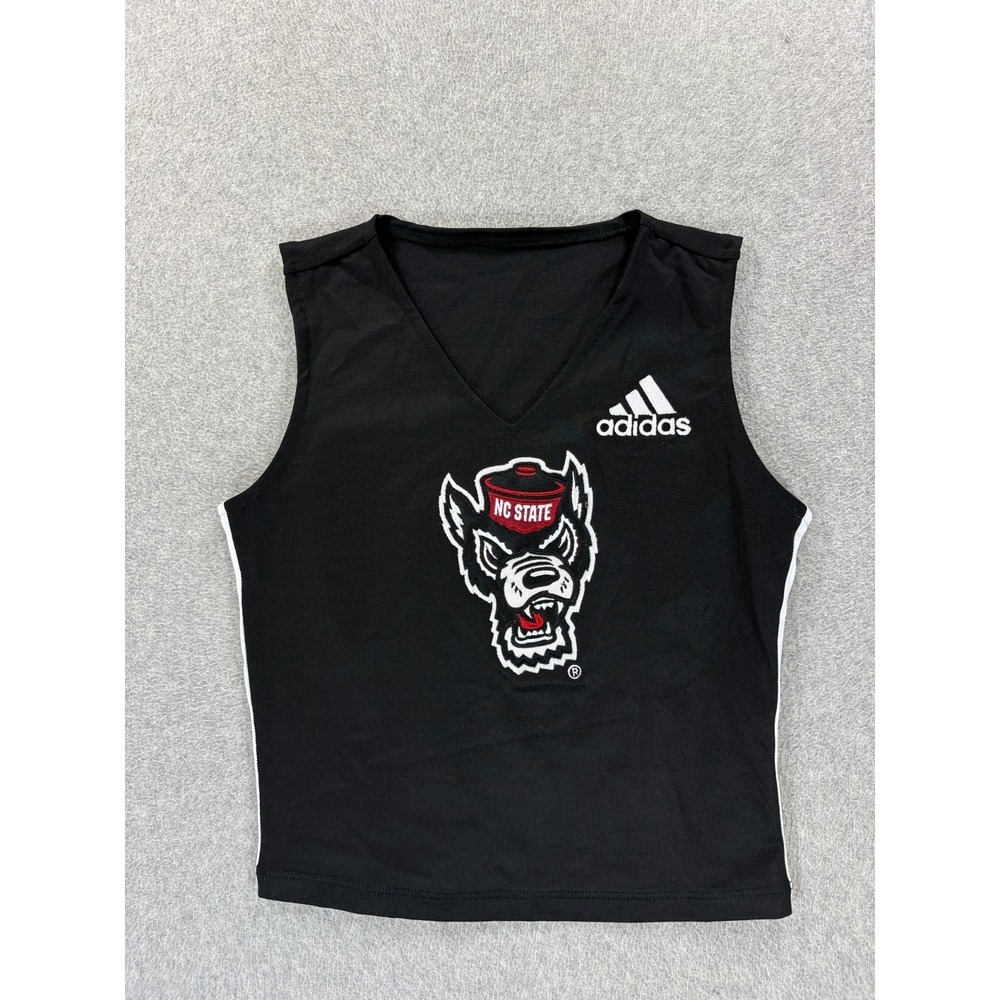 North Carolina State Wolfpack Stitched Cheerleader Top (Women's Medium) Black